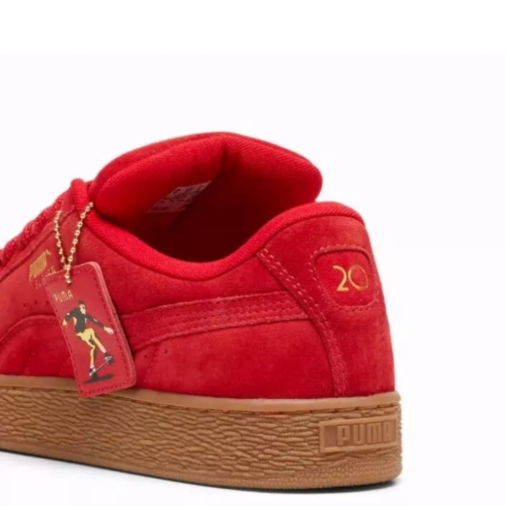Puma PLAY LOUD Suede XL Red / Gum Low Sneakers 401709_01 Men's - Picture 3 of 8
